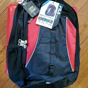 Fila HEX Backpack Black and Red